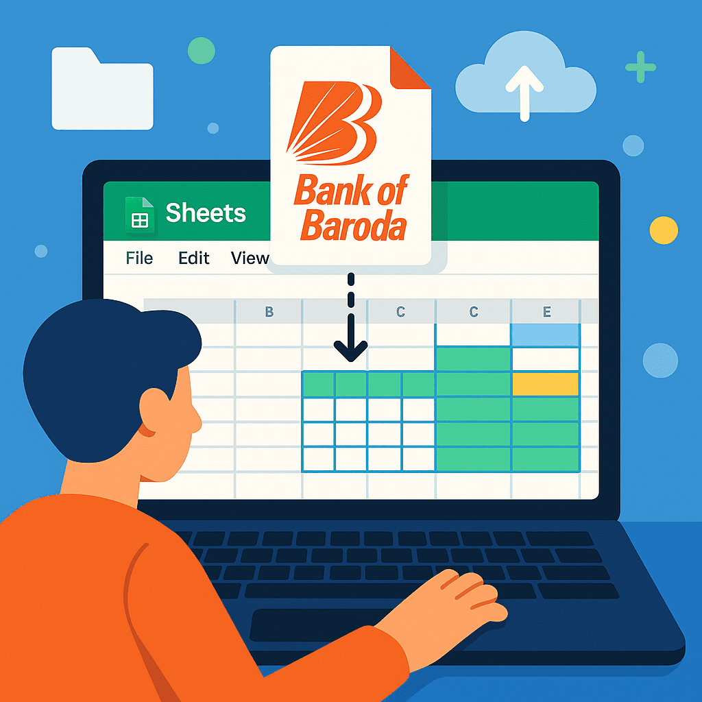 How to Import Your Bank of Baroda Statements Directly Into Google Sheets
