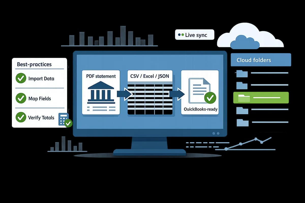 Convert Bank Statements Into QuickBooks‑Ready Files