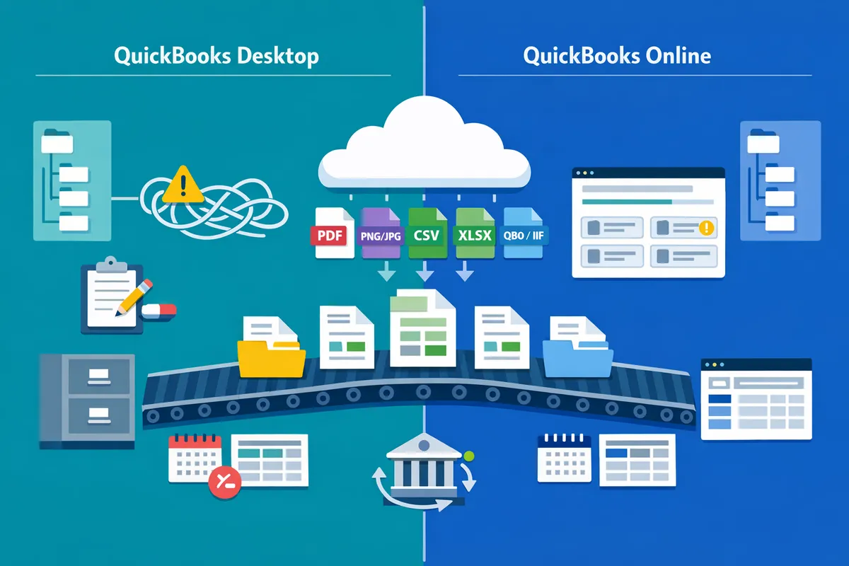 QuickBooks Desktop vs Online Import Formats
